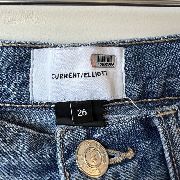 Current/Elliott The Five-Pocket Vanessa Crop Straight Leg Jeans SZ 26 - Picture 4 of 11